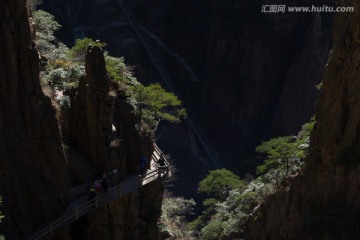 黄山 栈道 步道