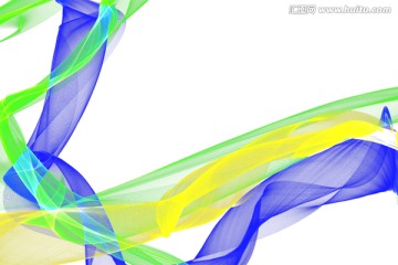 抽象水墨 飄帶（ 透明圖層）