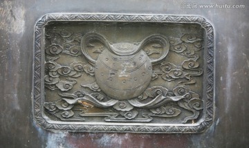 銅鼎 雕刻 吉祥