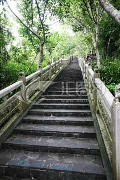 海南岛 定安 文筆峰石雕 台阶