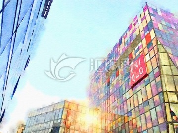 北京風(fēng)景水彩寫生