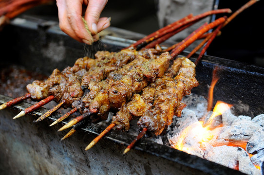 烧烤 烤串 羊肉串