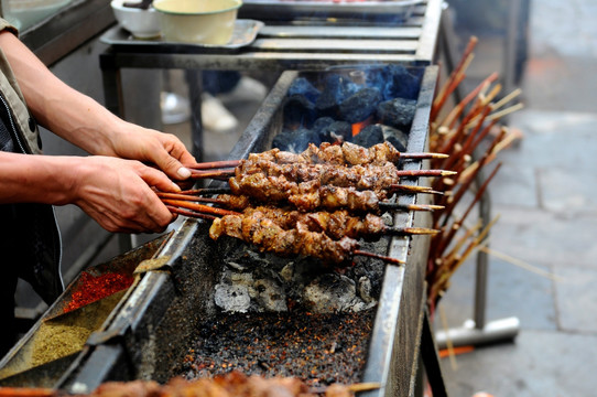 羊肉串 小吃 西羊市