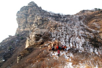 登山 雪后