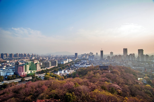 绍兴老城区全景