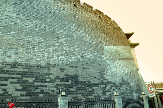 老北京建筑 青砖墙