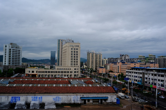 浙江省绍兴市新昌县县城日间景观