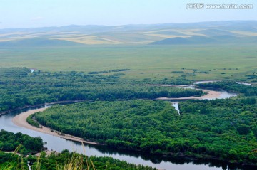 内蒙古呼伦贝尔根河湿地公园风光