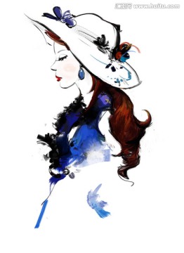 美女人物畫