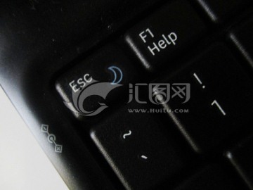 电脑键盘Esc键特写 退出键