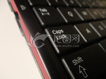 电脑键盘大写字母锁定键特写