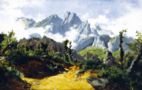 歐式風(fēng)景油畫