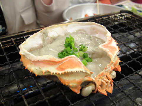 海鲜烧烤 烤螃蟹