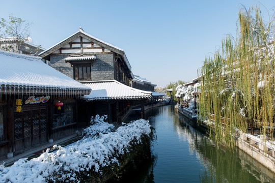 建筑雪景