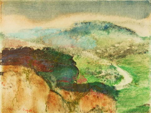 抽象風(fēng)景油畫