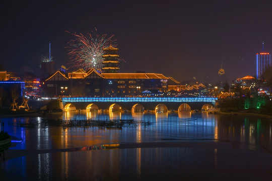 青州 宋城 南阳河 元宵夜