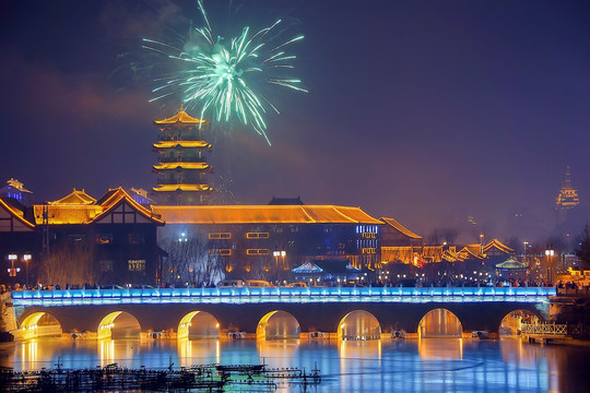 青州 宋城 南阳河 元宵夜