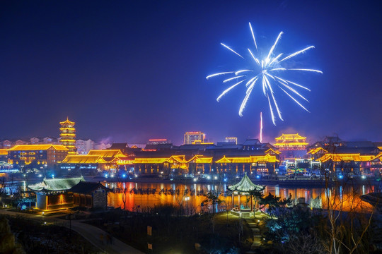 青州宋城夜景