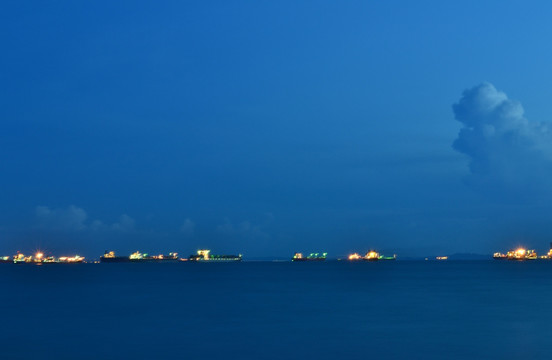 新加坡海峡夜景