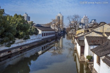 广宁桥上看绍兴老街