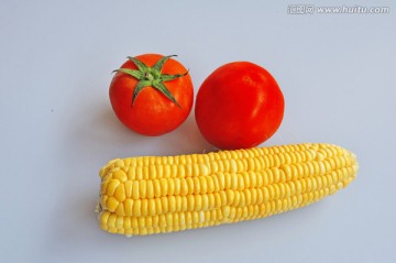 玉米与西红柿