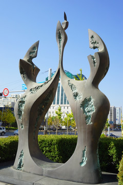 水原城市雕塑抽象雕塑艺术