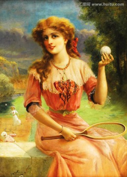 美女油畫