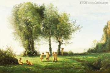 小天使 人物風(fēng)景油畫