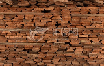 木材堆砌素材