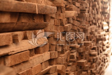 木材堆砌素材