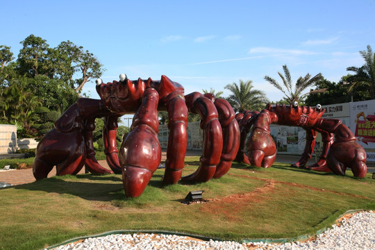 螃蟹 雕塑