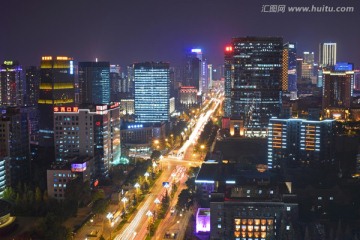 成都人民南路夜景