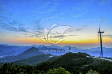 朝霞日出 云海