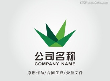 草logo 标志设计