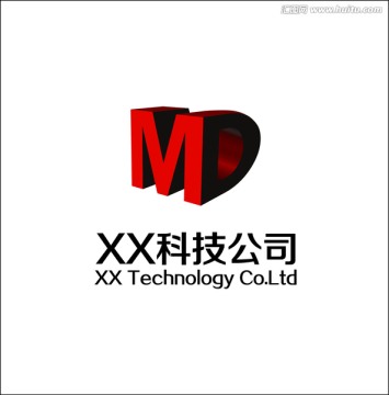 MD 字母M 字母D 字母MD