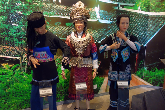 苗族 侗族 模型 水族