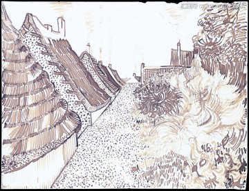 梵高素描 街圣瑪里埃什