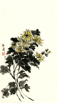 國(guó)畫菊花