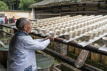 曬坯 手工制瓷技藝流程