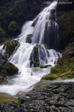 瀑布 高山流水