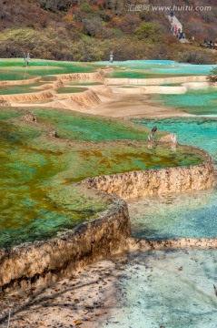 四川黄龙钙化彩池