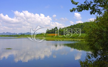 蓝天白云风景