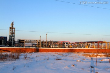 油田 油罐 油气工厂