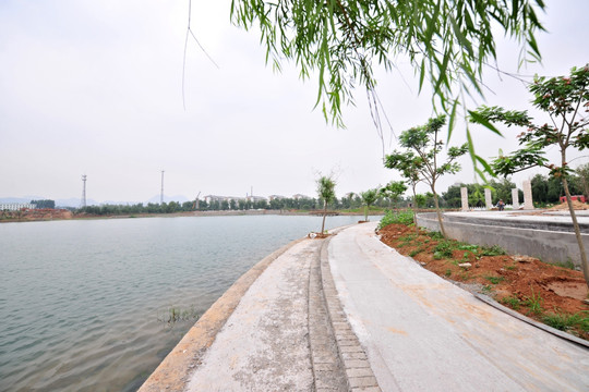 河岸风光 河畔风景