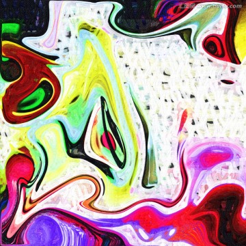 抽象畫 油畫 TIF無分層
