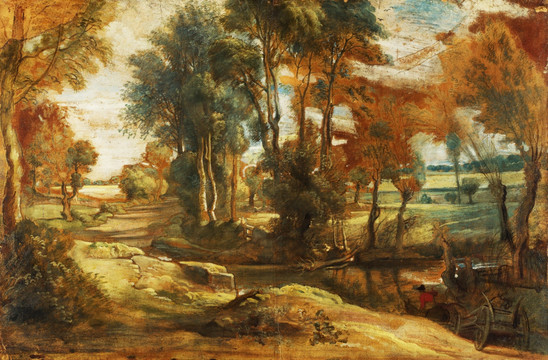 欧式古典风景油画 未分层