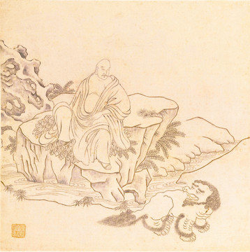 顧繡十六應(yīng)真圖