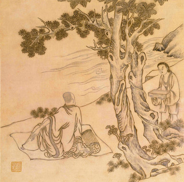 顧繡十六應真冊