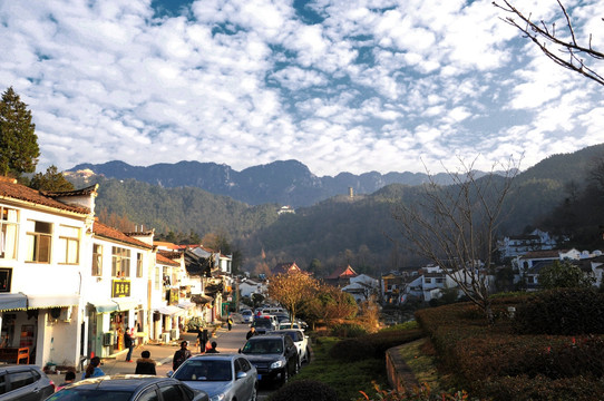 九华山风光 九华街景区