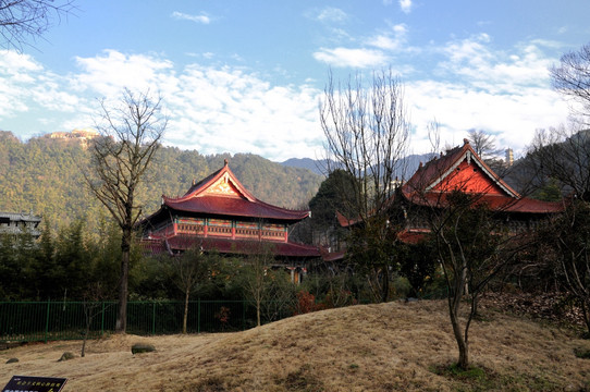 九华山风光 九华街景区